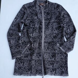 Belldini Snakelike Lurex print Long Jacket Large